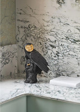 Owl Sculpture, Black/Gold - Limited Edition